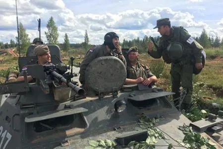 Российско-сербские учения стартовали в Ленинградской области