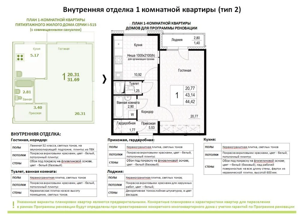 Планировка квартиры