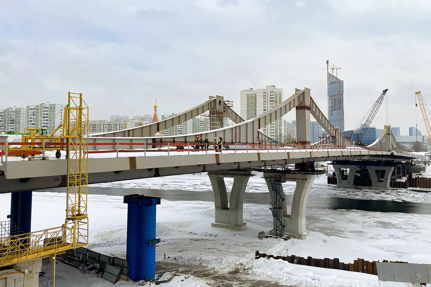 Собянин рассказал о строительстве мостов в Мнёвниковской пойме