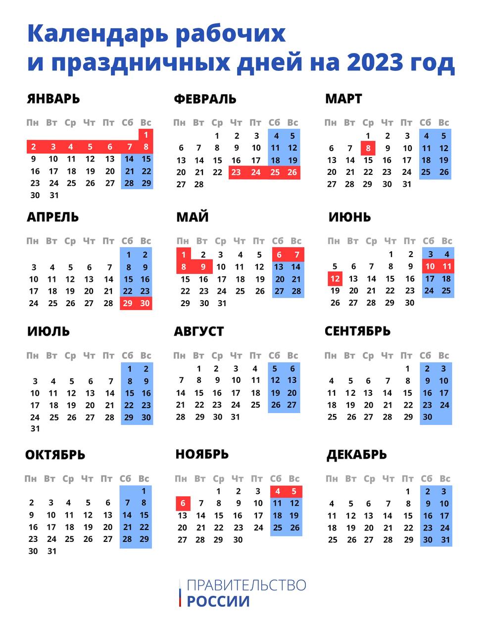 Мишустин утвердил календарь выходных и праздничных дней в 2023 году -  Туризм || Интерфакс Россия
