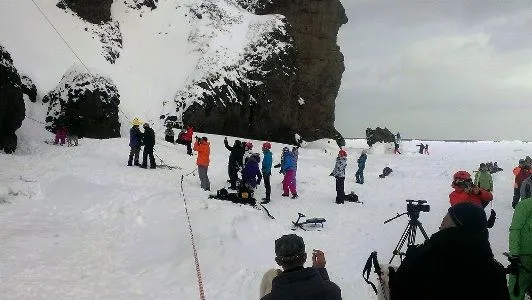 Фестиваль по ледолазанию на замерзших водопадах прошел на юге Сахалина