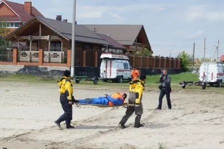 В Ростовской области спасатели и пожарные тренировались ликвидировать последствия нагонной волны из Азовского моря