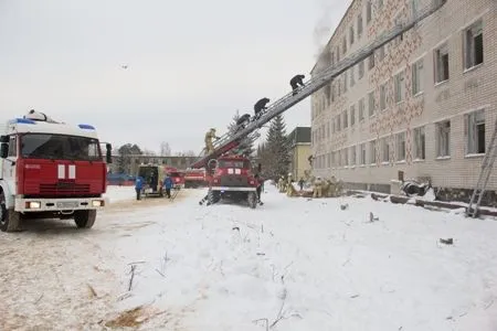 Последствия учебного взрыва показательно ликвидировали калужские спасатели