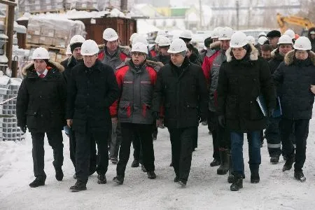 Вице-премьер Мутко посетил строящийся к ЧМ-2018 стадион "Екатеринбург-Арена"