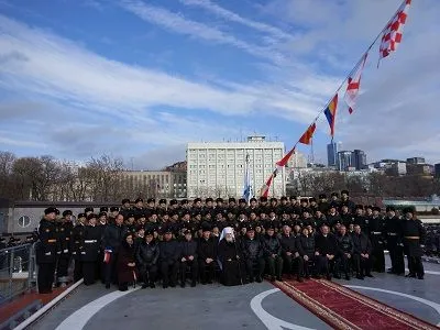 Церемония передачи новейшего корвета "Громкий" в состав ТОФ прошла на военном причале во Владивостоке