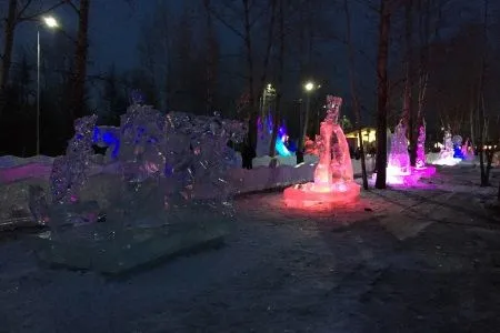 Конкурс снежно-ледовых скульптур "Волшебный лед Сибири" состоялся в Красноярске