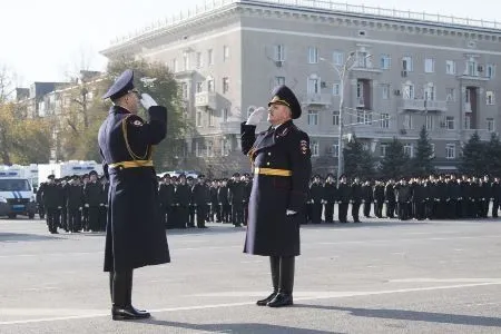 Парад в честь Дня сотрудников органов внутренних дел РФ в третий раз прошел в Ростове-на-Дону