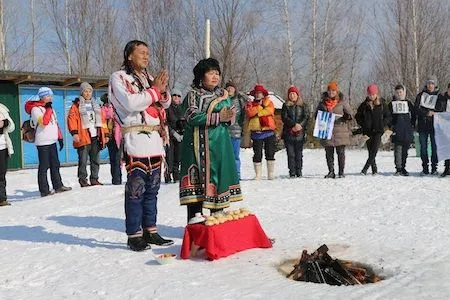 Шаманским обрядом отпраздновали окончание охотничьего сезона в приморском селе Красный Яр