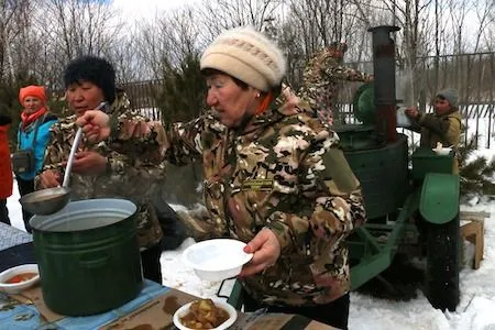 Шаманским обрядом отпраздновали окончание охотничьего сезона в приморском селе Красный Яр